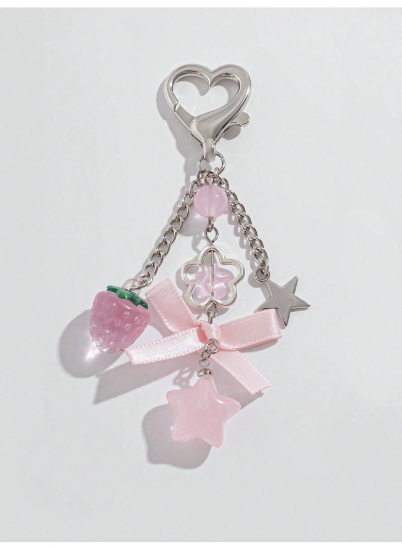 veya KAWAII STAR KEYCHAIN WITH COLORFUL TASSEL – CUTE BAG & KEY ACCESSORY - Image 5